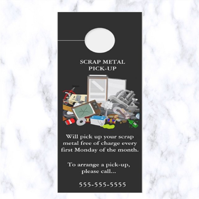 Bewerkbare ophaling van schroot deurhanger (Creator heeft geüpload)