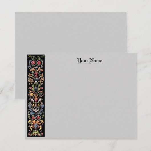 Bewerkbare oraal verlichte oraal verlichte oraal notitiekaartje (Voorkant / Achterkant)