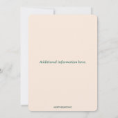 Bewerkbare Ornamenten en Evergreen Christmas Kaart (Achterkant)