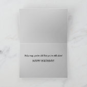 Bewerkbare oudere grappige verjaardag kaart (Binnen)