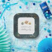 Bewerkbare Outerspace Party Borden Papieren Bordje (Feest)