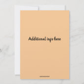 Bewerkbare paar huwelijksreis douche uitnodiging (Achterkant)