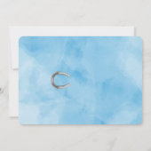 Bewerkbare paarden verjaardagsfoto uitnodiging (Achterkant)