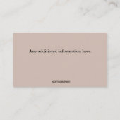 Bewerkbare Paardenranch Paardenfokker Visitekaartje (Achterkant)