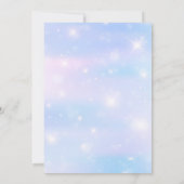 Bewerkbare Paarse Shell Zeemeermin Verjaardag Kaart (Achterkant)