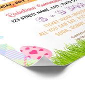 Bewerkbare paas potluck flyer poster (Hoek)