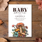 Bewerkbare Paddenstoel Baby Shower, Boho Baby Show Kaart