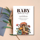 Bewerkbare Paddenstoel Baby Shower, Boho Baby Show Kaart
