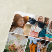 bewerkbare pagina chic verjaardag multi-fotoscript strandlaken (In situ)