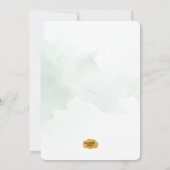 Bewerkbare Panda First Birthday Invitation Kaart (Achterkant)