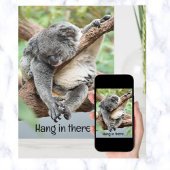 Bewerkbare Panda Hang In Drie Motivatie Kaart