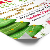 Bewerkbare pannenkoek met Sinterklaas fondsenwervi Poster (Hoek)