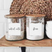 Bewerkbare pantry Handgeschreven 3 inch labelset Sticker