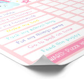 Bewerkbare pasteelregenboogreactieve grafiek poster (Hoek)