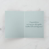 Bewerkbare Pastel Bloemen Bloemen Kaart (Binnen)