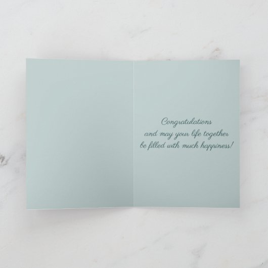 Bewerkbare Pastel Bloemen Bloemen Kaart (Binnen)