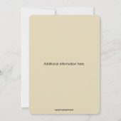 Bewerkbare Pastel Trellis wijnstokken en Rozen Kaart (Achterkant)