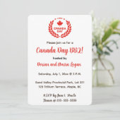 Bewerkbare Patriotic Canada Day-viering Kaart (Staand voorkant)