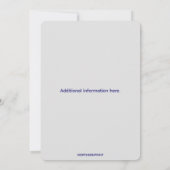 Bewerkbare Patriotische Viering van 4 Juli Kaart (Achterkant)