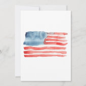 Bewerkbare patriottische uitnodiging voor een BBQ  (Achterkant)