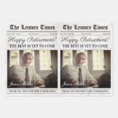 Bewerkbare Pensioenkrant Bloemenboeket Inpakpapier Vel (Voorkant 3)