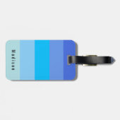 Bewerkbare Persoonlijke ☀️🍋 Helder blauwe Lentekl Bagagelabel (Achterkant horizontaal)