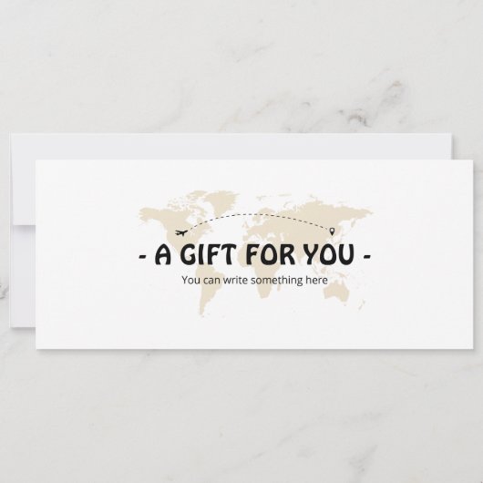 Bewerkbare Peru Plane Boarding Pass Kaart (Achterkant)