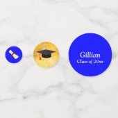 Bewerkbare Photo Afstuderen Table Confetti (Voorkanten)