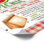 Bewerkbare picknick fondsenwervingsflyer poster (Hoek)