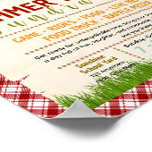 Bewerkbare picknickvelden dag fondsenwervingsflyer poster (Hoek)