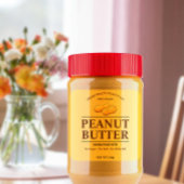 Bewerkbare pindakaas aangepaste Sticker