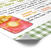 Bewerkbare pindakaas en jam fondsenwervingsflyer poster (Hoek)