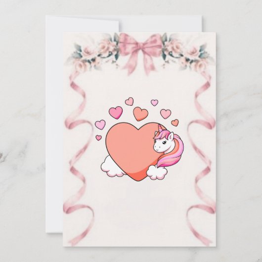 Bewerkbare Pink Bow Baby shower Uitnodiging (Achterkant)