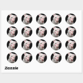 Bewerkbare Pitbull Lover Ronde Sticker (Vel)