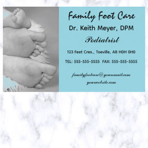 Bewerkbare Podiatrist Foot Care Clinic Visitekaartje