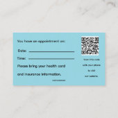 Bewerkbare Podiatrist Foot Care Clinic Visitekaartje (Achterkant)