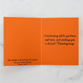 Bewerkbare pompoenen Plant en kaars Thanksgiving Kaart (Binnen)