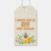 Bewerkbare POP-BY voor makelaars, Honey Gift Cadeaulabel (Voorkant)