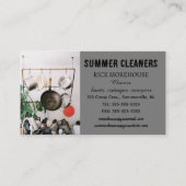 Bewerkbare potten en pannen Zomerreinigers Visitekaartje (Voorkant)