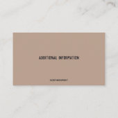 Bewerkbare Professional Organizer Visitekaartje (Achterkant)