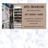 Bewerkbare Professional Organizer Visitekaartje