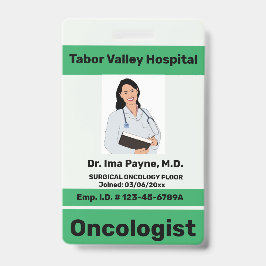 Bewerkbare professionele ID-badge voor werknemers Badge
