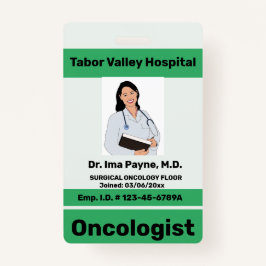 Bewerkbare professionele ID-badge voor werknemers Badge