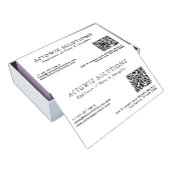 Bewerkbare professionele minimalistische informati visitekaartje