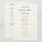 bewerkbare programmeceremonie briefpapier (Voorkant / Achterkant)
