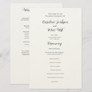 bewerkbare programmeceremonie  briefpapier