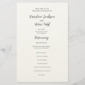 bewerkbare programmeceremonie briefpapier (Voorkant)