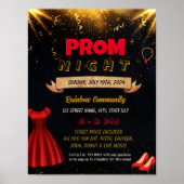 Bewerkbare Prom Dance event sjabloon Poster (Voorkant)