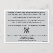 Bewerkbare promotie- en kortingsaanbiedingen Busin Briefkaart (Achterkant)