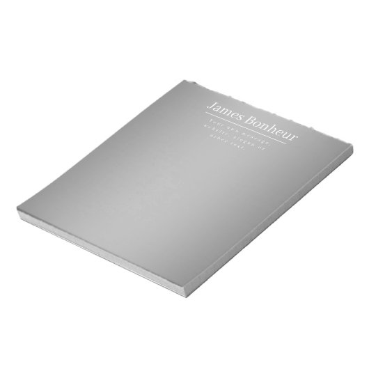 Bewerkbare promotionele sjabloon voor bedrijf enz. notitieblok (Linkerzijde)